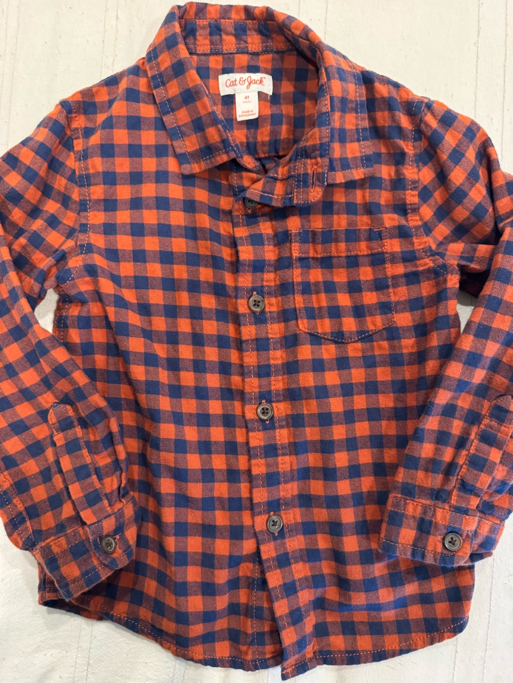 Boys Gingham Shirt 4T
